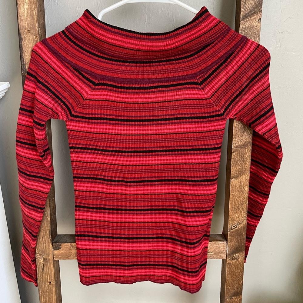 NWT Forever 21 striped off the shoulder sweater - S